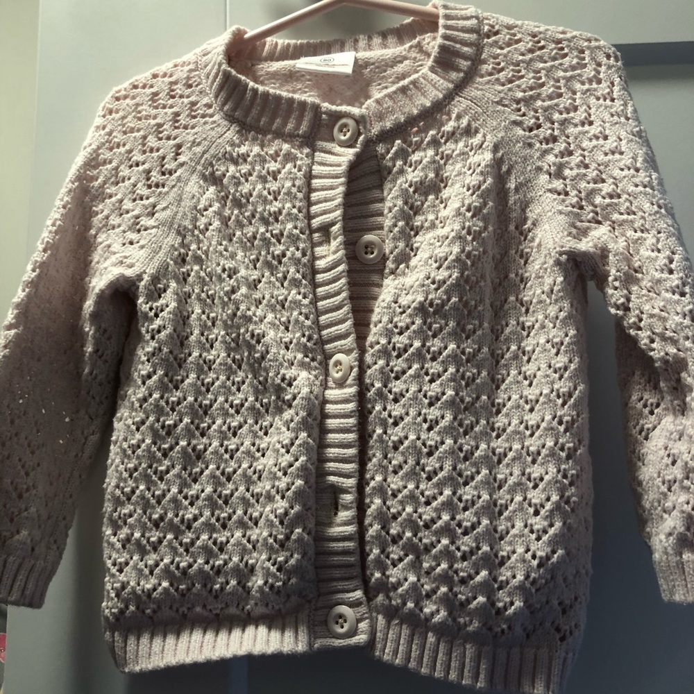 Hanna Andersson Girls Pale Pink Sweater